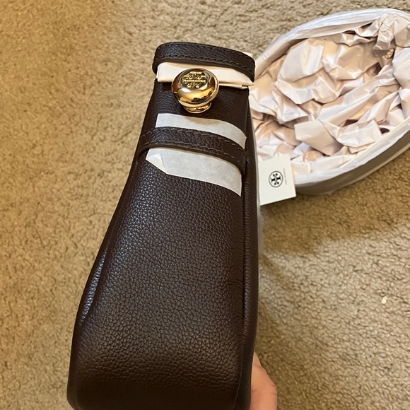 Tory Burch Deep Brown Romy Shoulder Bag - Picture 6 of 9